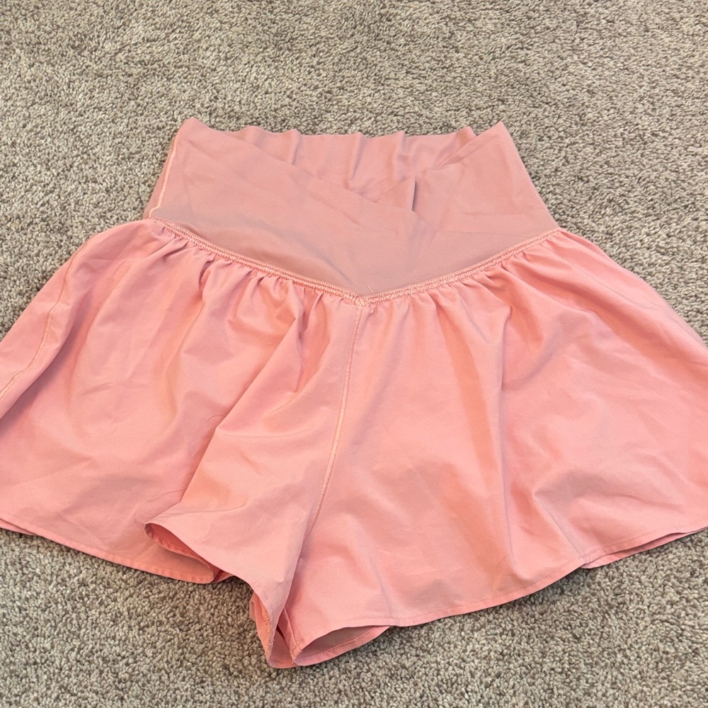 Aerie High-Waisted Pink Skorts
